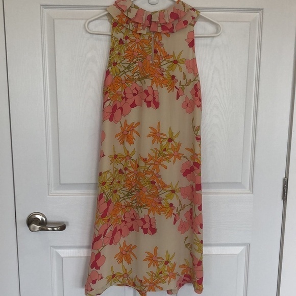sara Campbell silk dress floral print fully lined - Picture 7 of 10